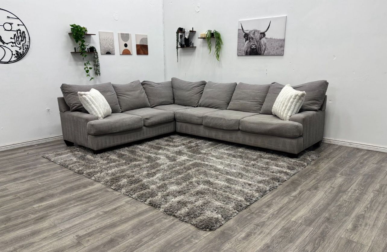 Gray Sectional Couch - Free Delivery