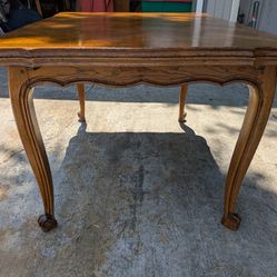 Antique French Country Table And Six Chairs