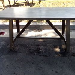 Dining Table With Bench And Three Chairs . Reduced From $120