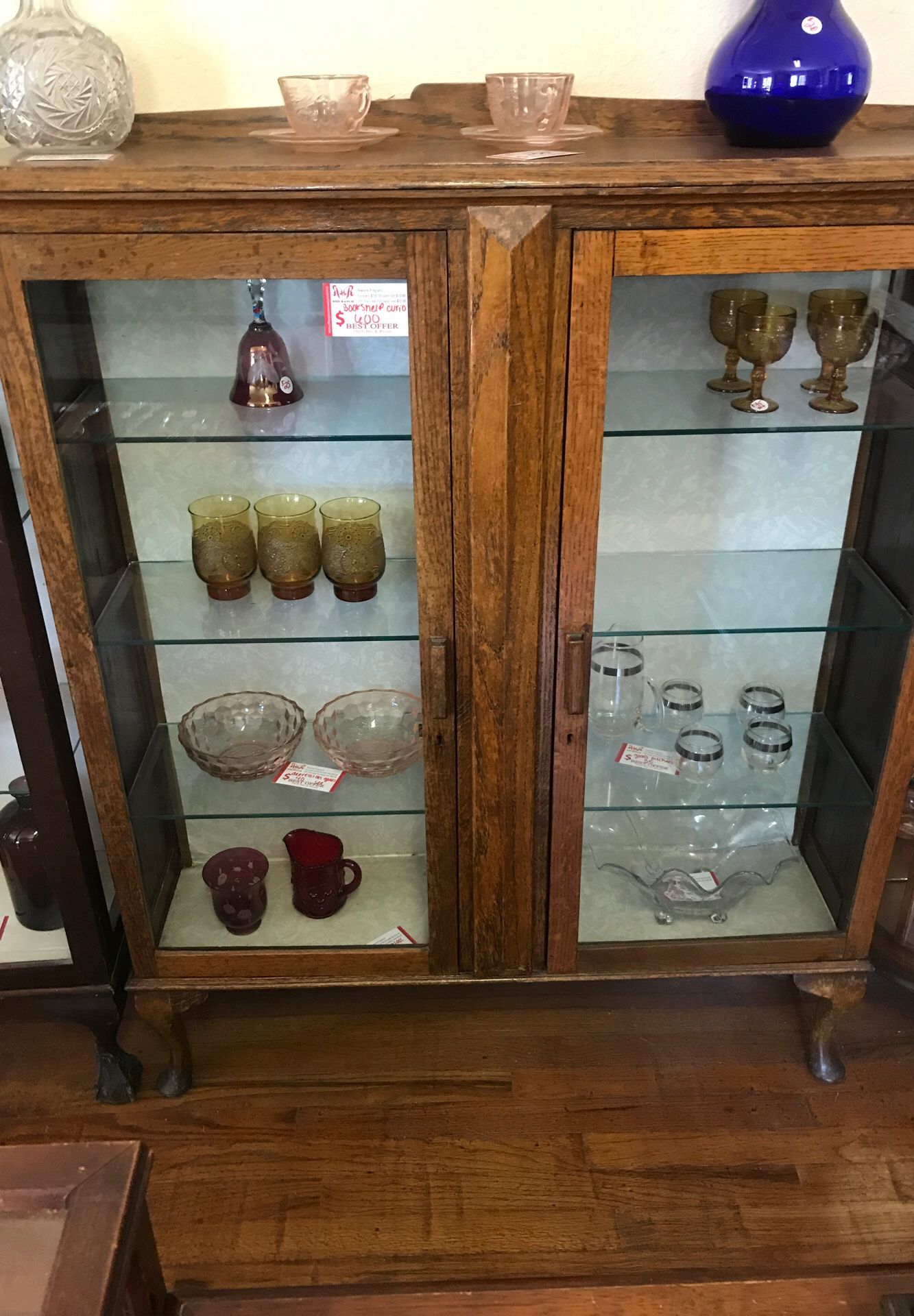 outlets prices Book Appledale shelf Corner Brown curio for