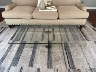 West Elm Glass Coffee Table