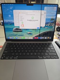 2021 Macbook Pro A2442,M1 Pro,14",512Gb,16Gb,Non Touchbar,Good Condition, Grade A, Grey Color, Genuince AC Charger, Office 2022,Warranty for Cheap Sal