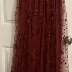 Long, Red, Beautiful Dress Size Extra Large