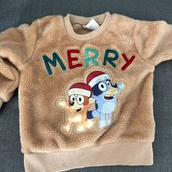 Merry - Christmas Sweater Baby 9-12 Months  Bluey