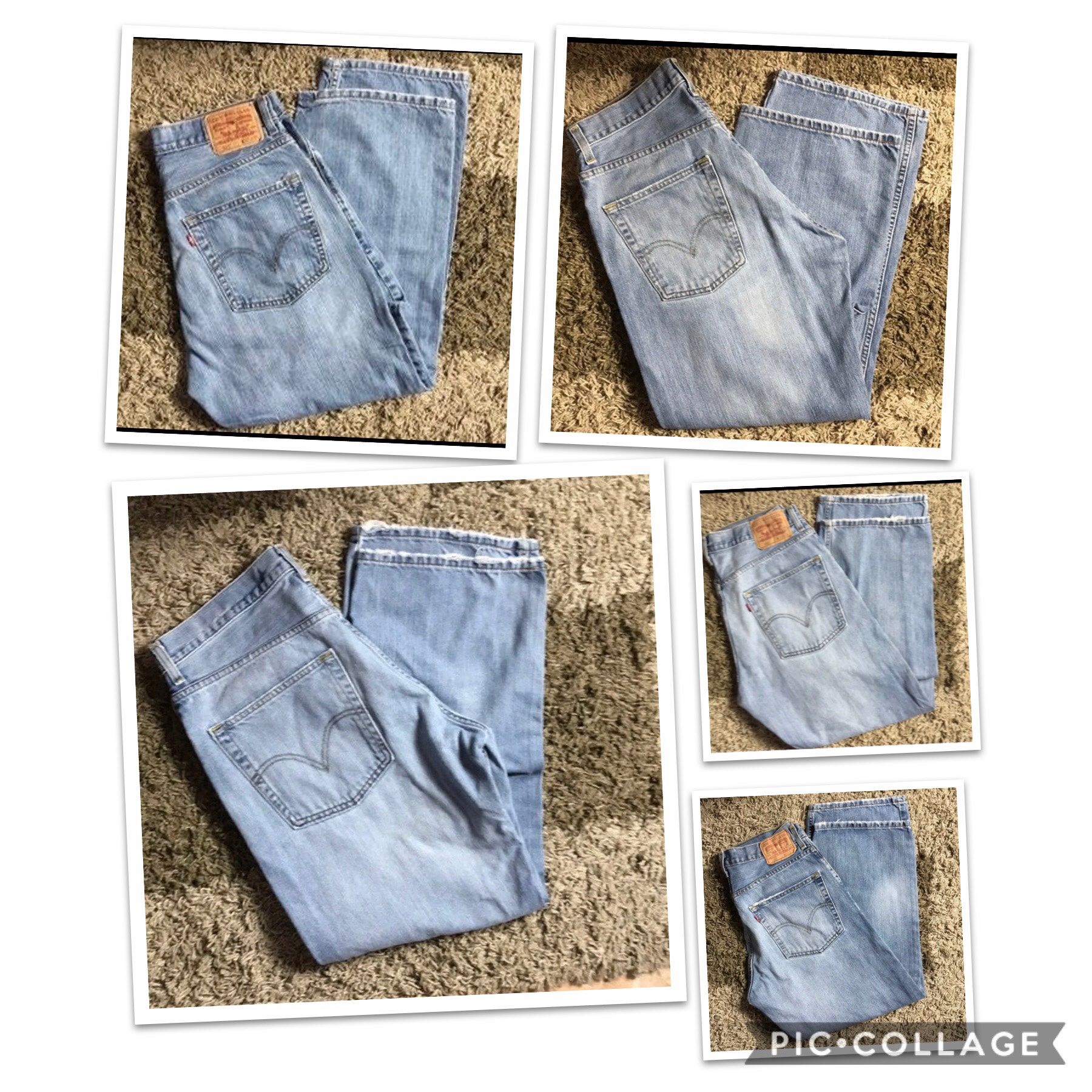 Levis 569 men’s jeans bundle 5 jeans