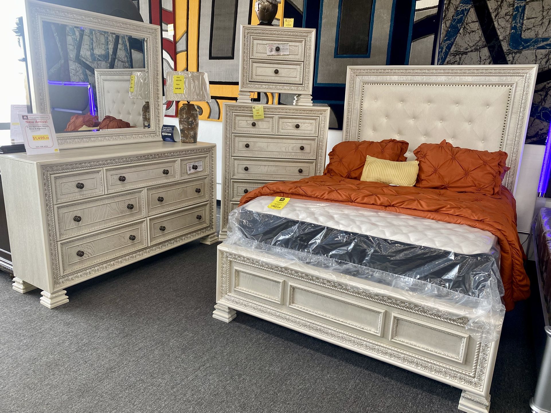 4pc Queen Size Bedframe Set $1,499