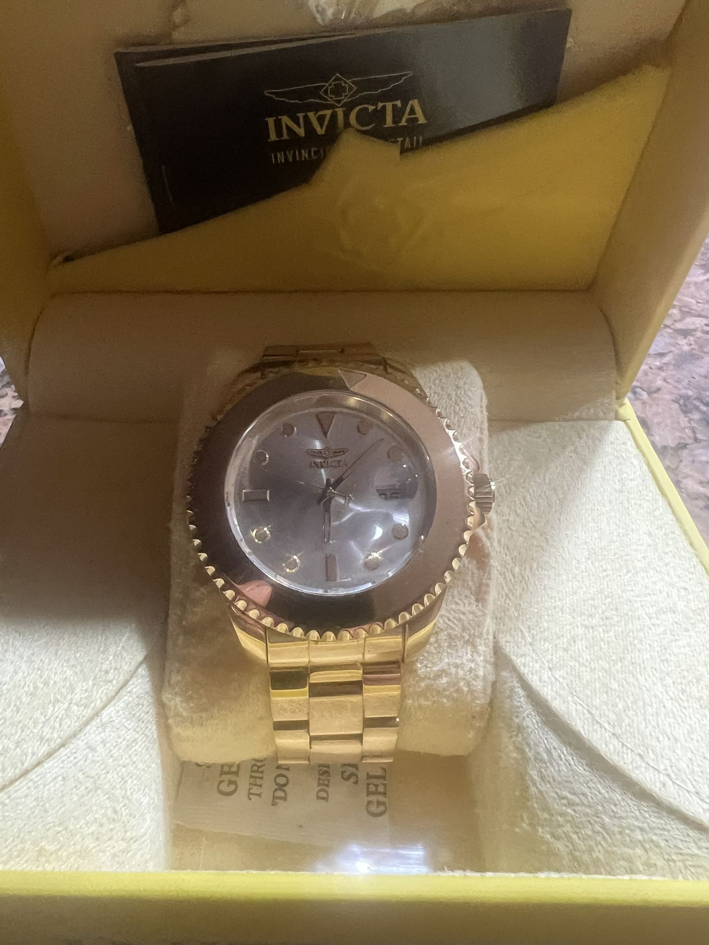 Invicta Gold Watch 