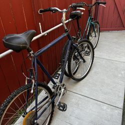 Vintage Mountain Bikes Both Male/female