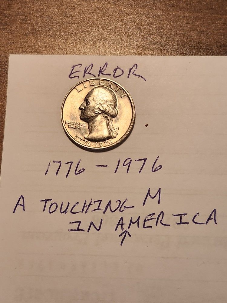 1976 Bicentenial Quarter Error