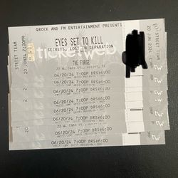 Concert Tickets: Eyes Set To Kill, Secrets, Lost In Separation - ALL AGES Concert @The Forge - Joliet, IL (6/20/24 @7pm) x8 Together
