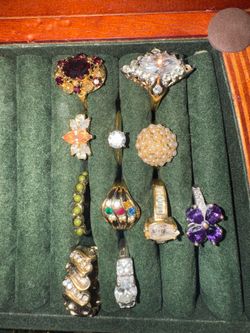 Custom rings and jewelry.
