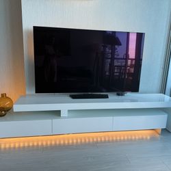 TV Stand Scan Design – “Linea High Gloss White TV Stand”