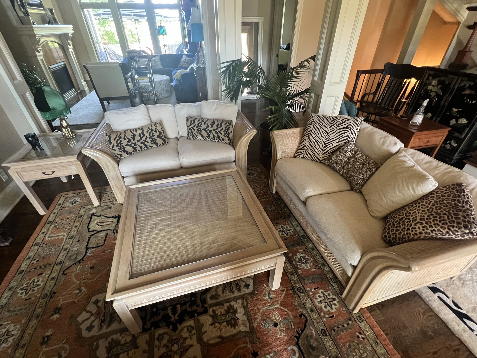 Boho Animal Print Furniture Set (4 Pieces)