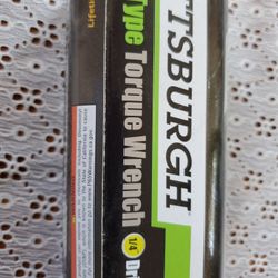 Pittsburgh 1/4 " Drive Click Type Torque Wrench