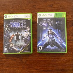 Star Wars Force Unleashed 1 & 2 (Xbox 360)