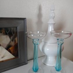 Tall Glass Candle Holders