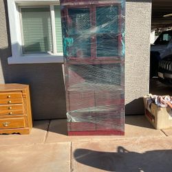 Corner Glass Shelf With Doors
