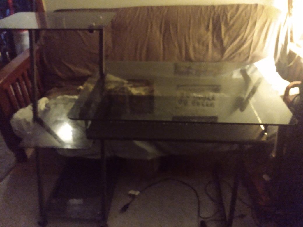 Glass Computer Desk