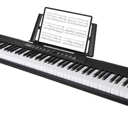 Digital Piano 88 Key Full Size Semi Weighted Electronic Keyboard Piano with Musi