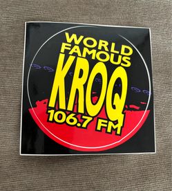 KROQ 106.7 Vintage Sticker