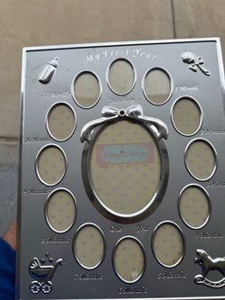 Darling Designs My First Year Baby Photo Frame