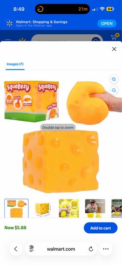 NEW Viral Squeeezy Cheese Squishy Toy – Bought at Target