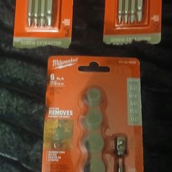 (2) Screw Extractor Set....4 Piece Reverse Only