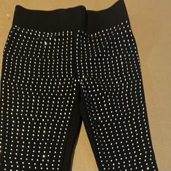 Alice Blue Women’s New Black rhinestone Bling Pants , (Size Medium$