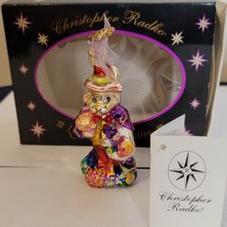 Christopher Radko Bunny Boy Easter/Spring Ornament with Box
