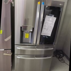LG INSTAVIEW FRENCH 4 DOOR REFRIGERATOR OPEN BOX ITEM