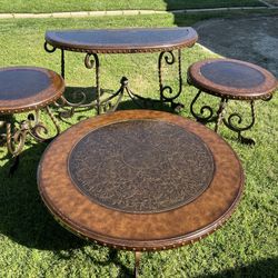Four Piece Ashley Coffee Table, Two End Tables, And Sofa Table