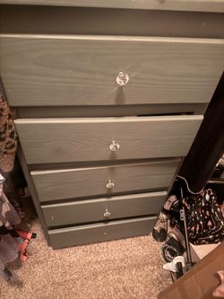 King bed frame, matching dresser and sauna