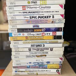 Wii Games For Sale !! $15 And Up Each ! 
