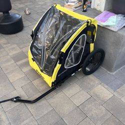 Schwinn 80lb Toddlers Kids Bike Trailer Prescott Yellow/Black Reflective Harness