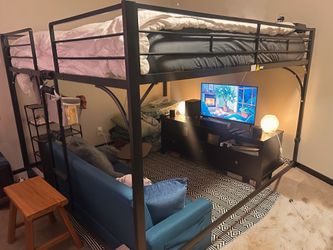 King over king bunk bed/ loft bed- Space Saving