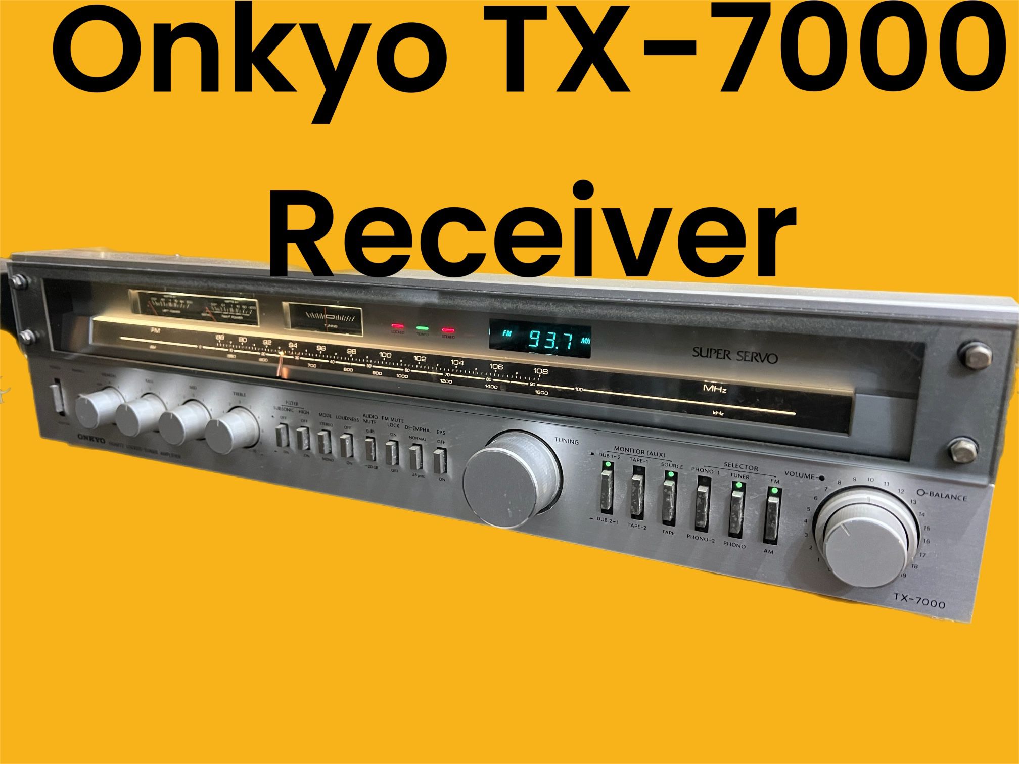ONKYO Tx-7000 FM/AM Stereo Receiver Audio For Speakers Surround Sound 