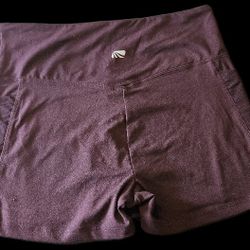 Marika Women's Deep Purple Athletic Shorts With Pockets