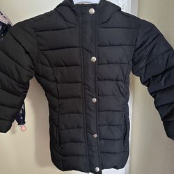 Girls Jacket With Warm Hoodie 🩷✨ Size 4