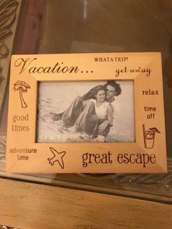 Vacation picture frame