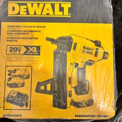 The DEWALT DCN890P2 20V MAX XR Cordless Concrete Nailer Kit 