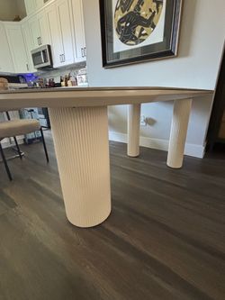 Lexley Pedestal Dining Table and chairs (6)