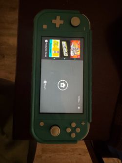 Nintendo Switch Lite (Turquoise) + Case + 4 Games - Excellent Condition!