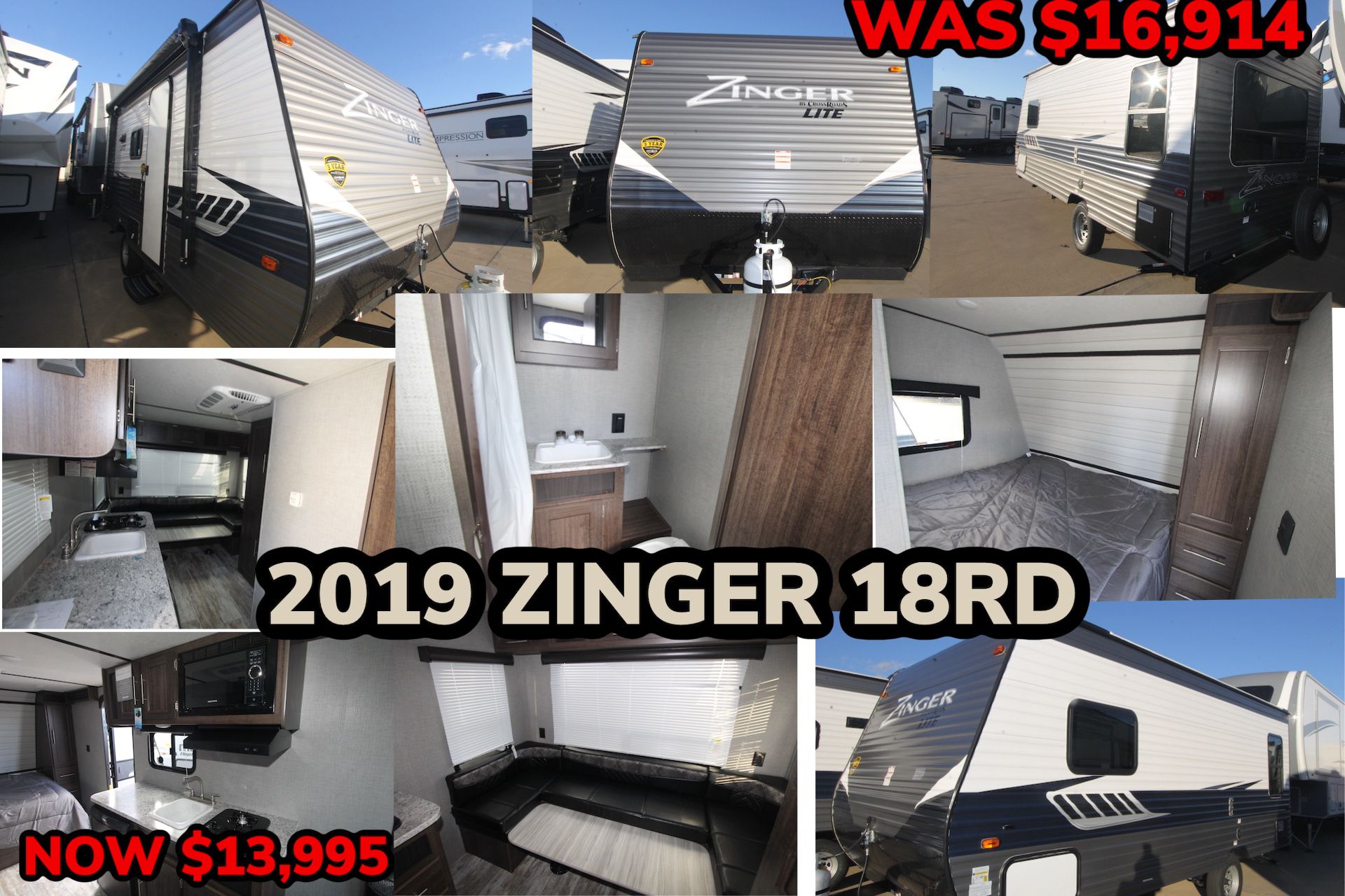 END OF THE YEAR CLEARANCE SALE!! 2019 ZINGER 18RD