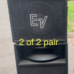 EV PA Speakers 2of 2 Pairs