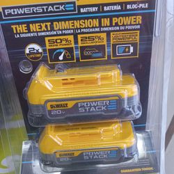 Dewalt Two 1.7ah Power Stack Batteries