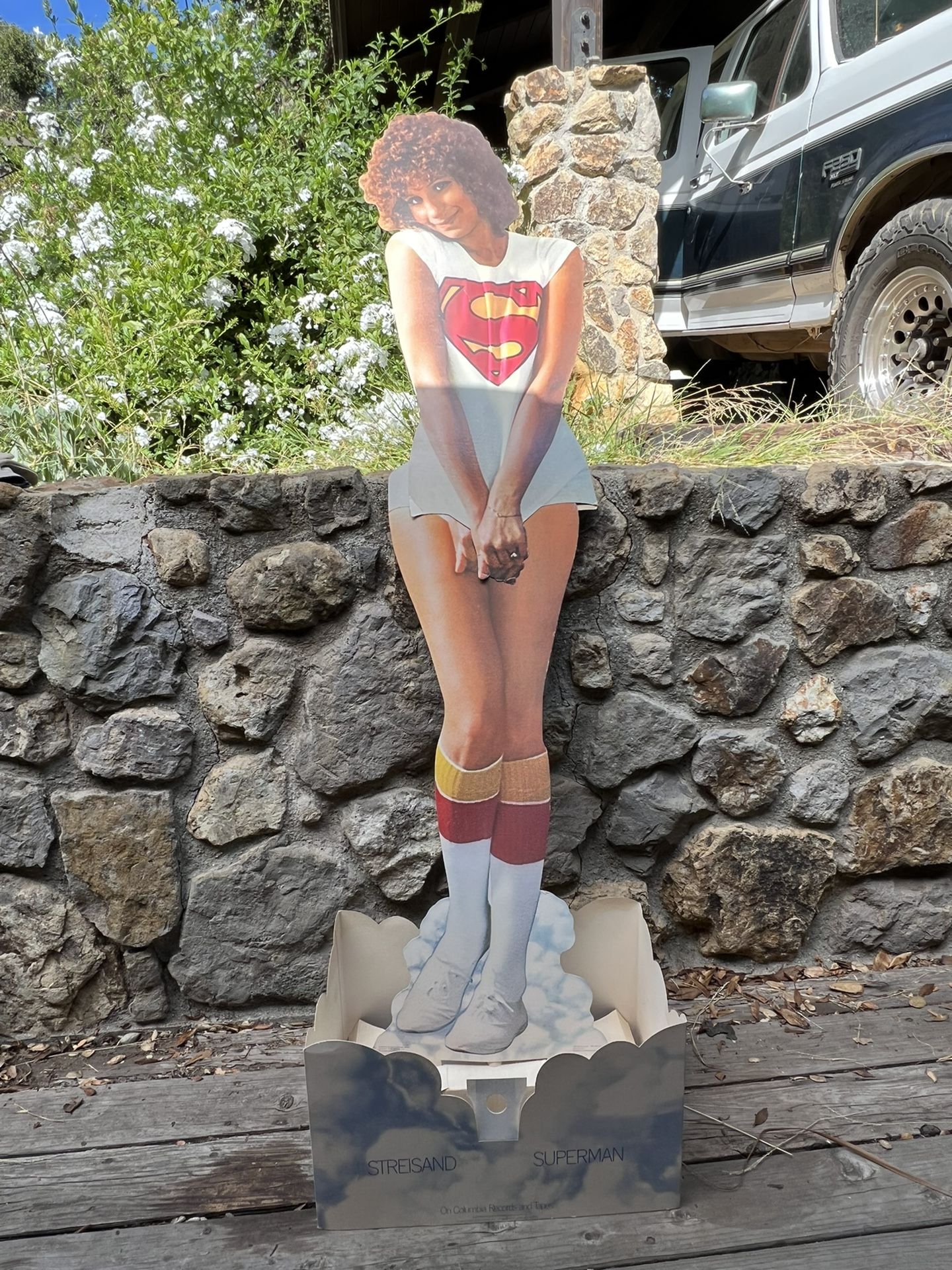 Barbara Streisand “Superman” Album Cut Out Life Size