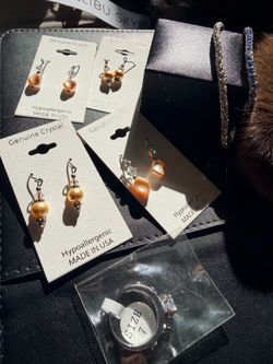 Costume Jewelry Lot - Earrings, Bracelets & Ring - $25