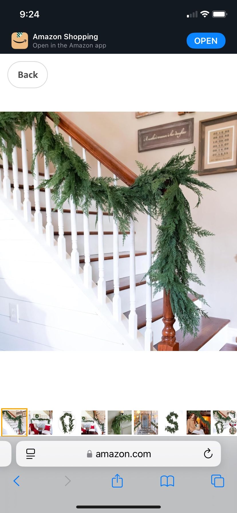 Real Cedar Garland- 20 ft