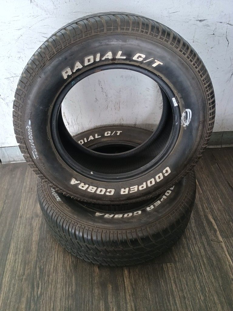 235/60/15 COOPER COBRA ABOUT 98% $250 (2) TIRES