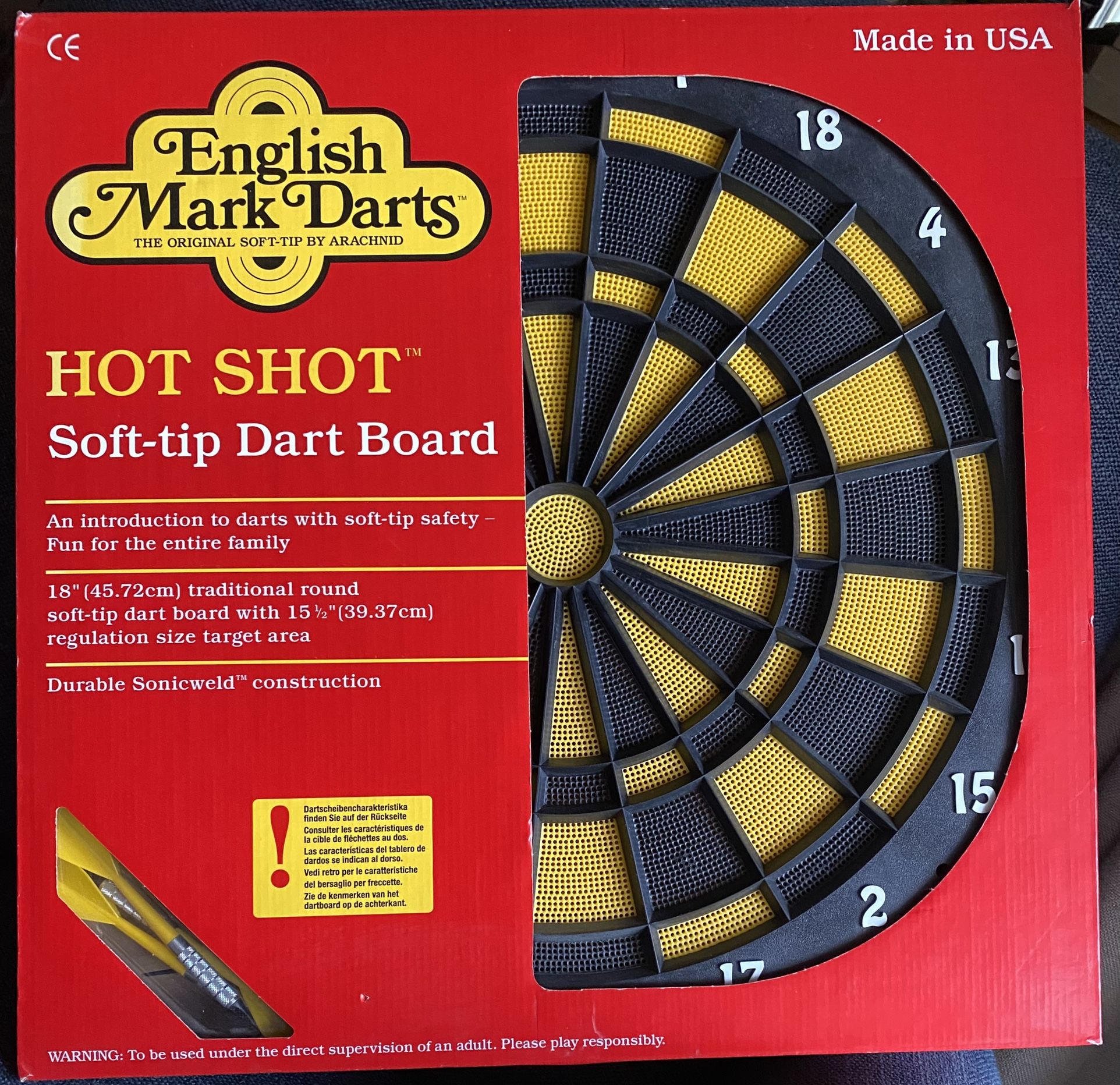 HOT SHOT Soft-Tip English Mark Darts By Arachnid BRAND NEW